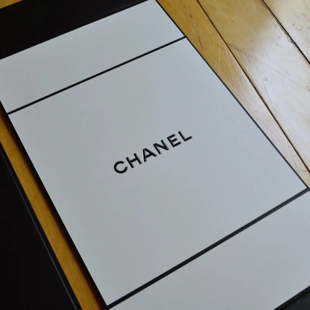 Lot of 5 Authentic CHANEL Square Empty Gift Box Container 8.5